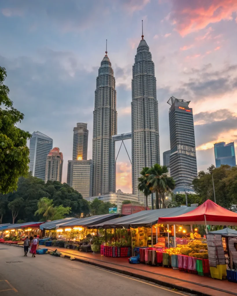 Petronas Twin Towers in Kuala Lumpur, Malaysia