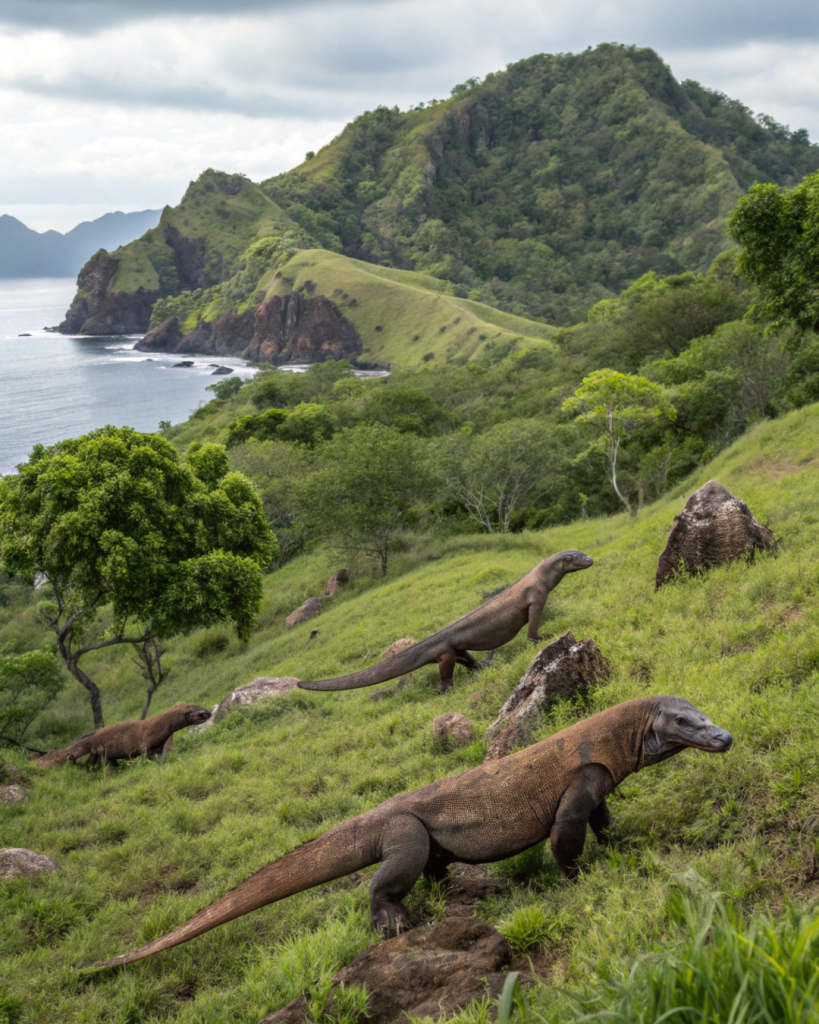 Komodo Dragons on Indonesia's Dragon Islands