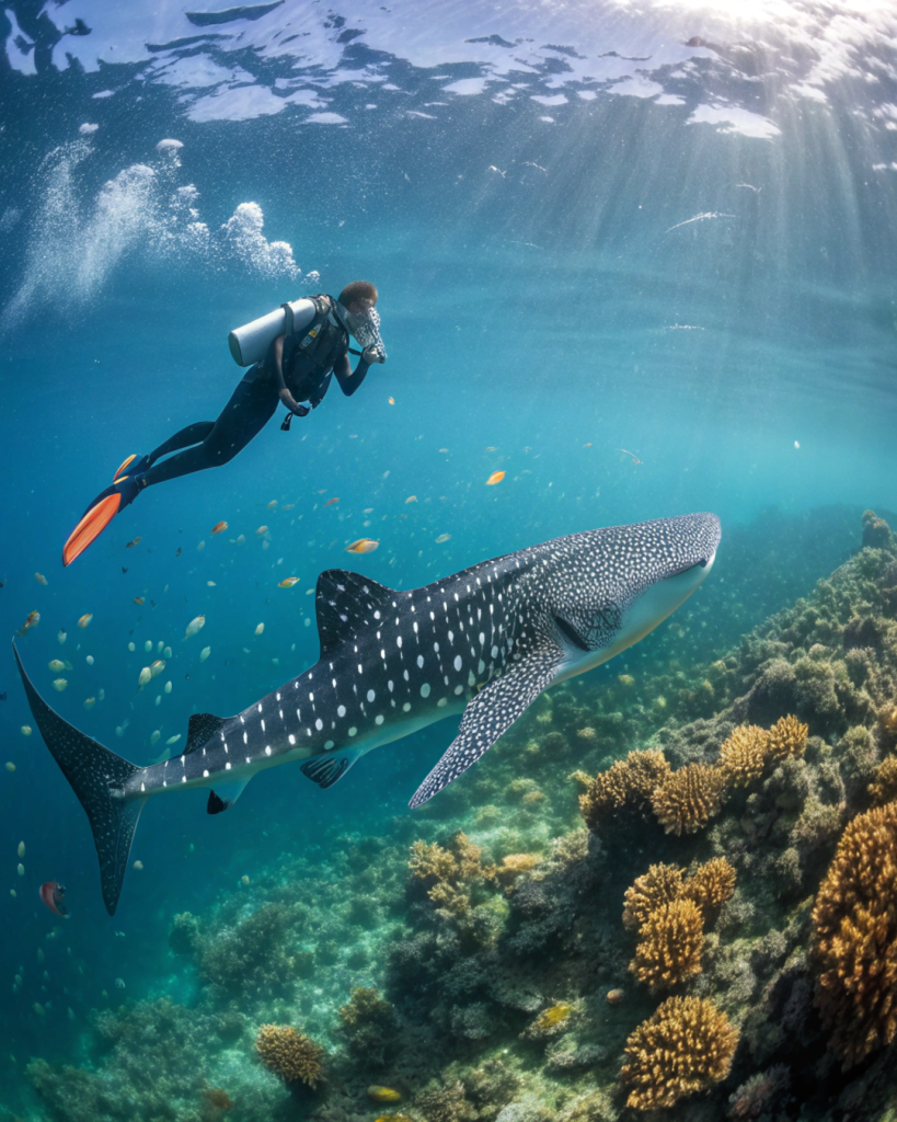 Swimming with Whale Sharks in the Philippines
